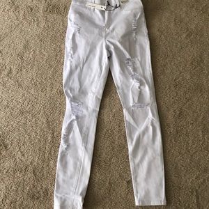 White distressed denim- never worn